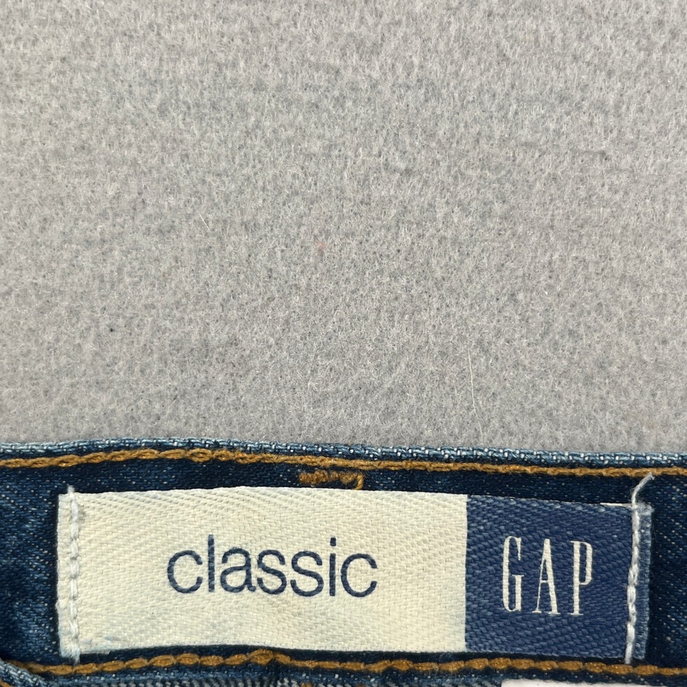 Vintage Gap Jeans Womens 1 Long Blue Excellent Classic Fit Straight Leg Denim - Picture 7 of 9